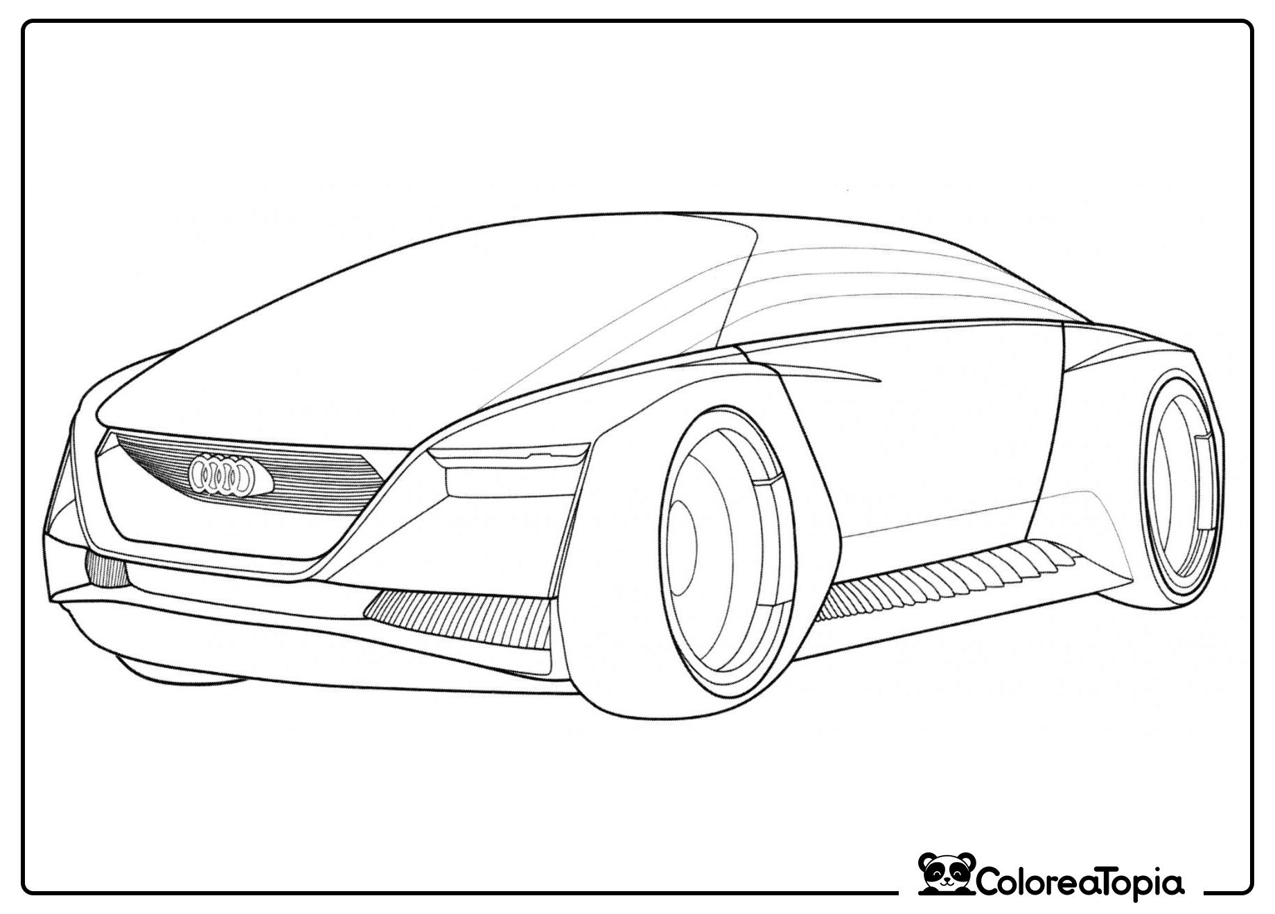 Modelo de Audi R8 de película - dibujo para colorear