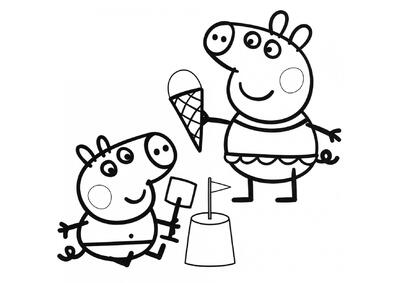 Peppa Pig y George