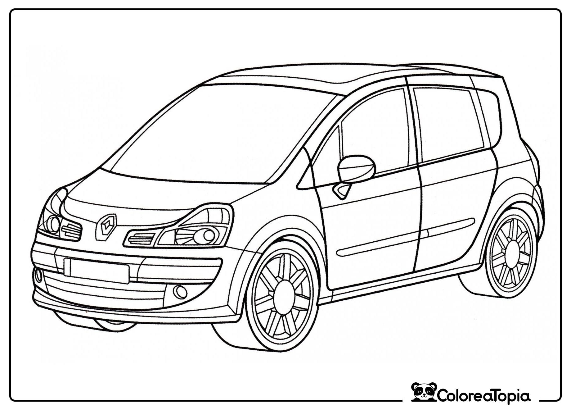 Renault Grand Modus - dibujo para colorear