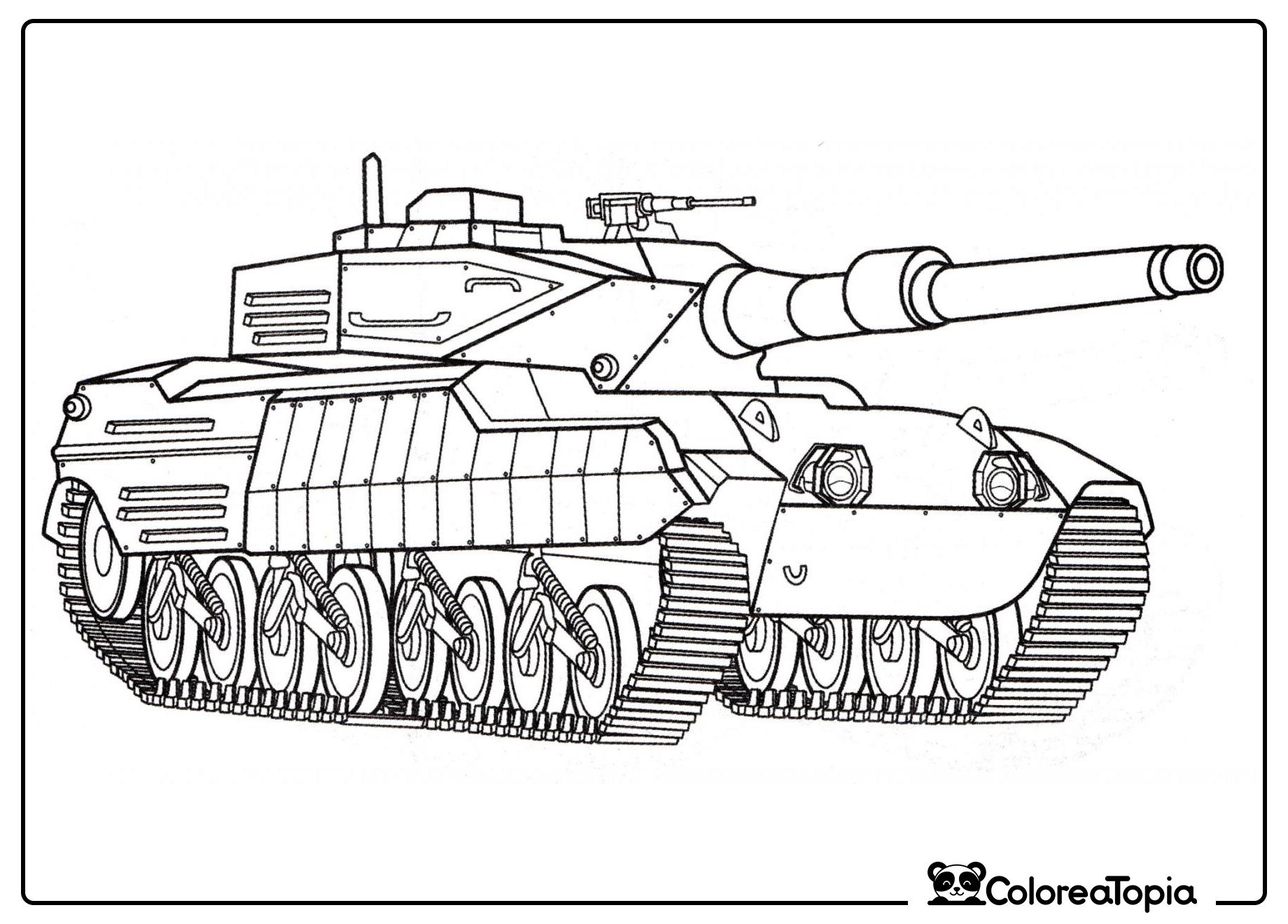 Tanque Stingray 2 - dibujo para colorear