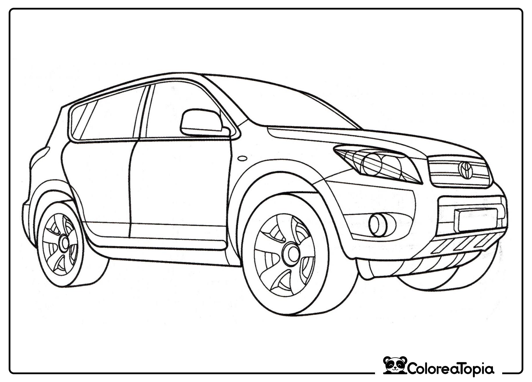 Toyota Rav 4 - dibujo para colorear