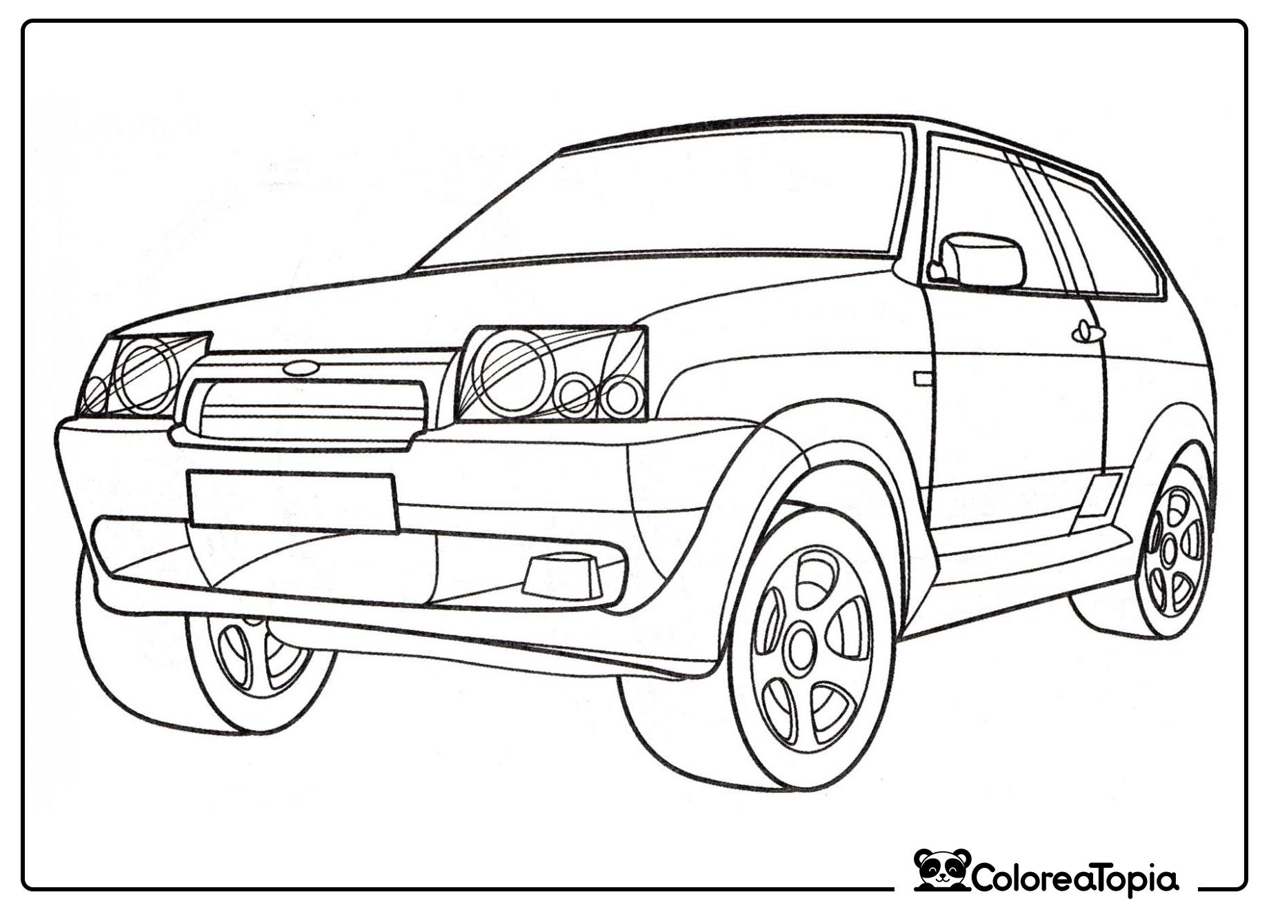 VAZ 2111-90 Tarzán - dibujo para colorear