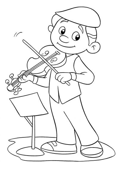 Violinista con violín