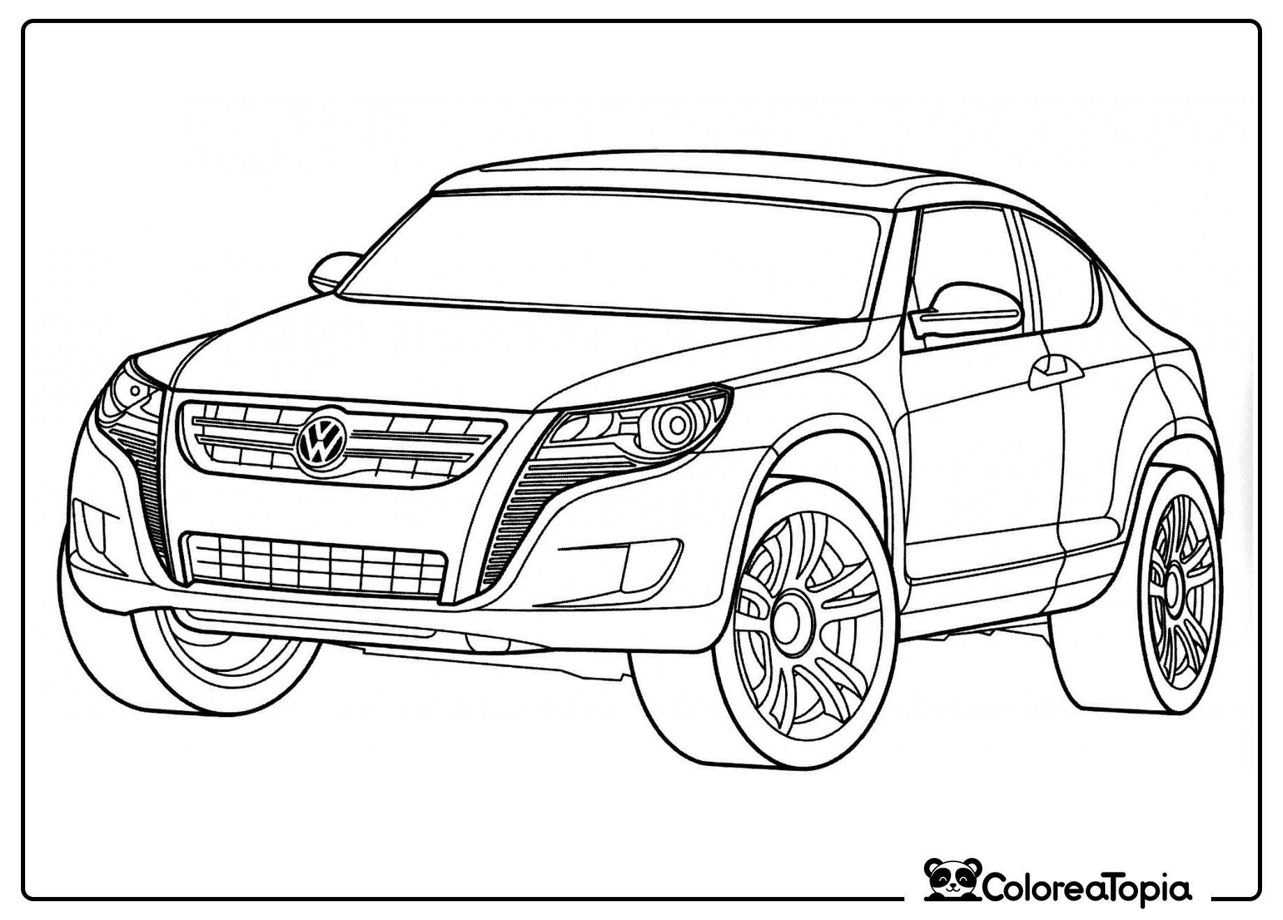 Volkswagen Concept A - dibujo para colorear