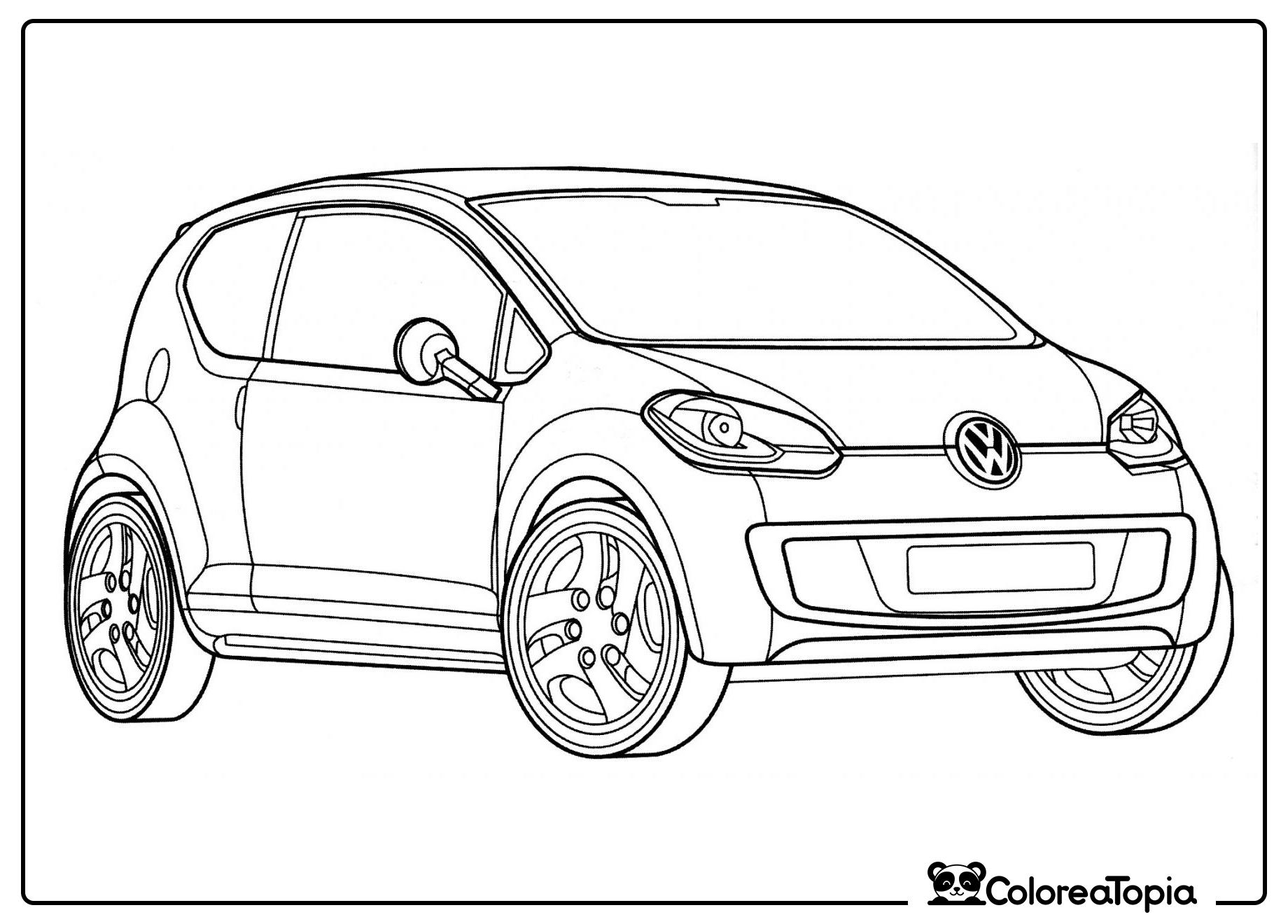 Volkswagen Up - dibujo para colorear