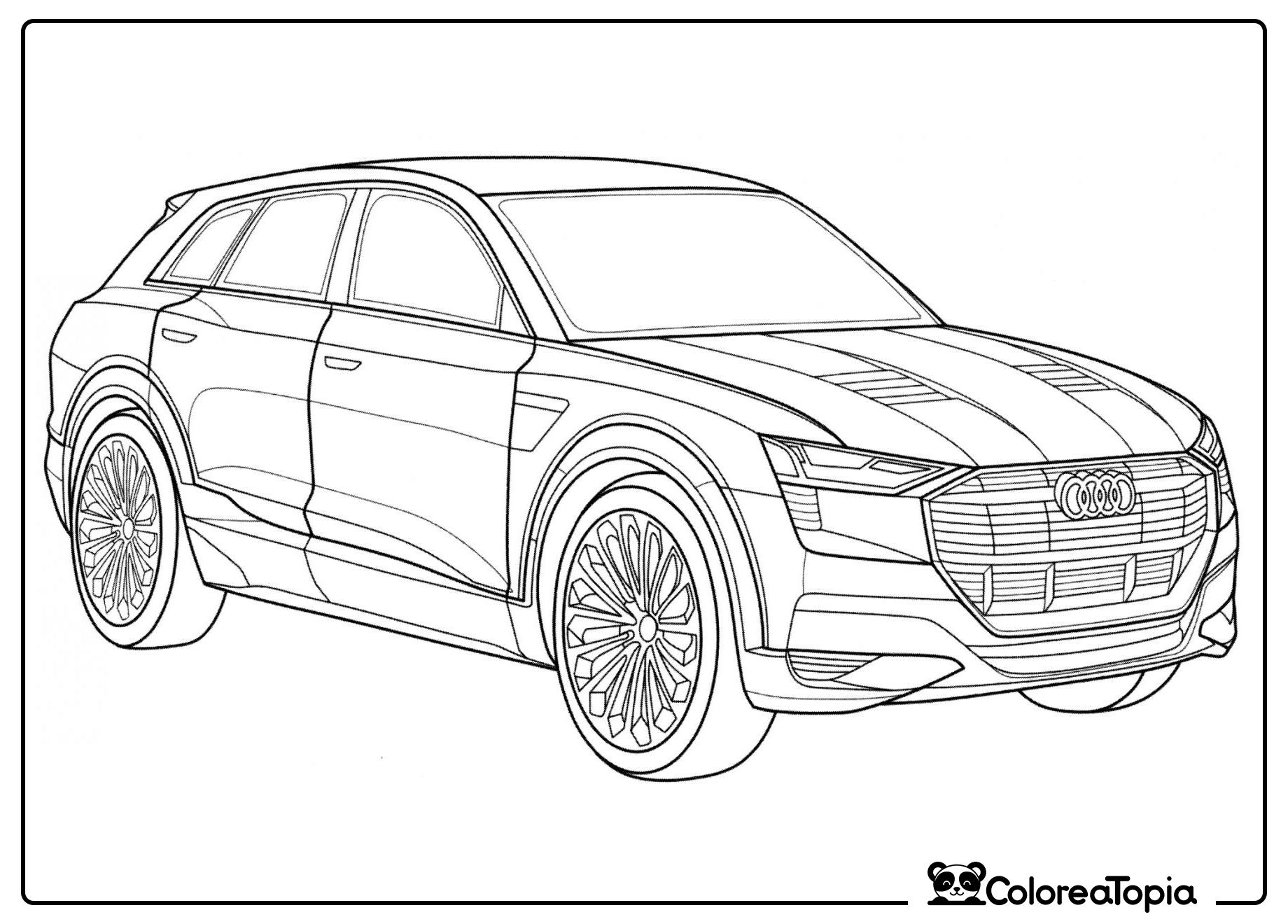 Audi e-tron 55 Quattro - dibujo para colorear