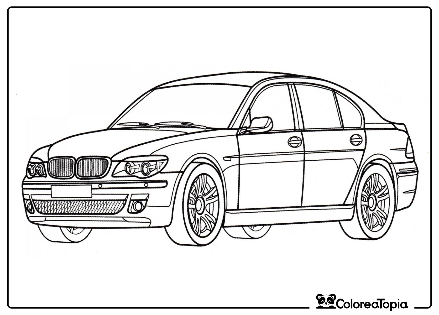 BMW 760Li - dibujo para colorear