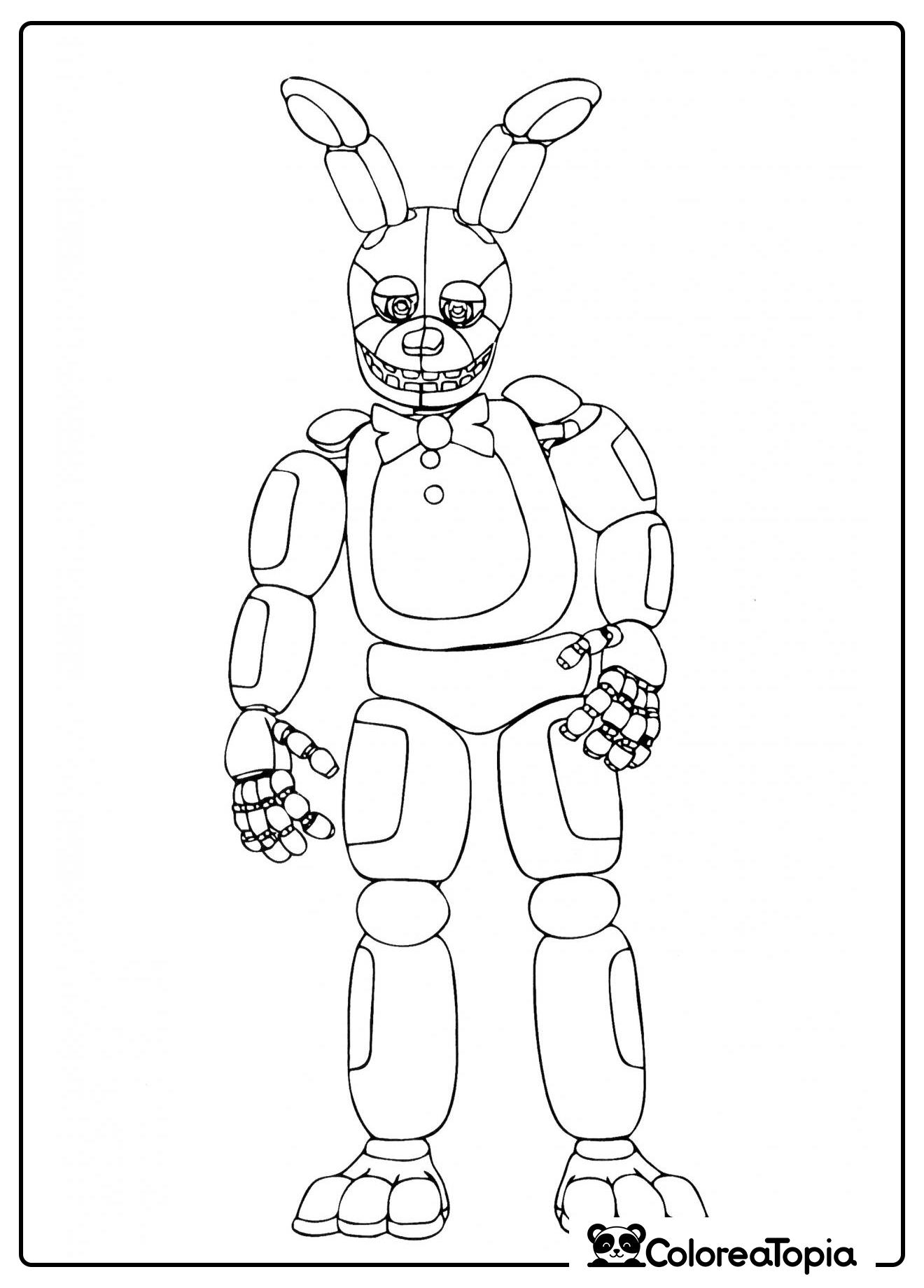 Bonnie a cuerpo completo - dibujo para colorear