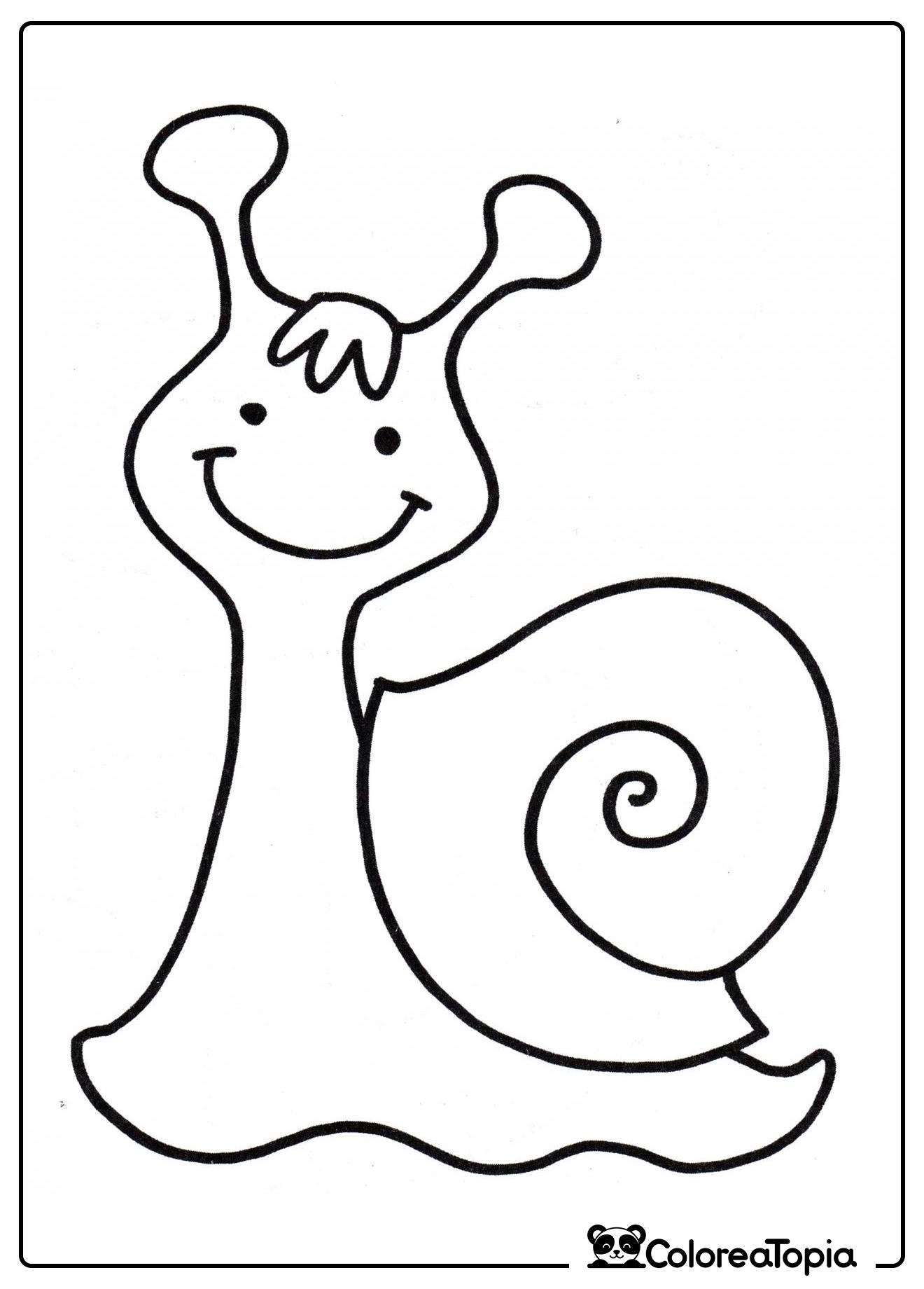 Caracol bondadoso - dibujo para colorear