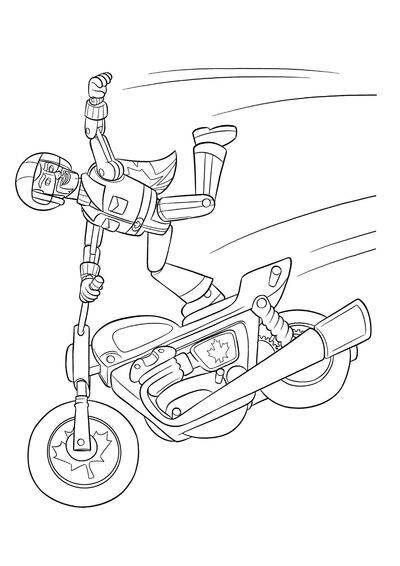 El duque Kabum en motocicleta