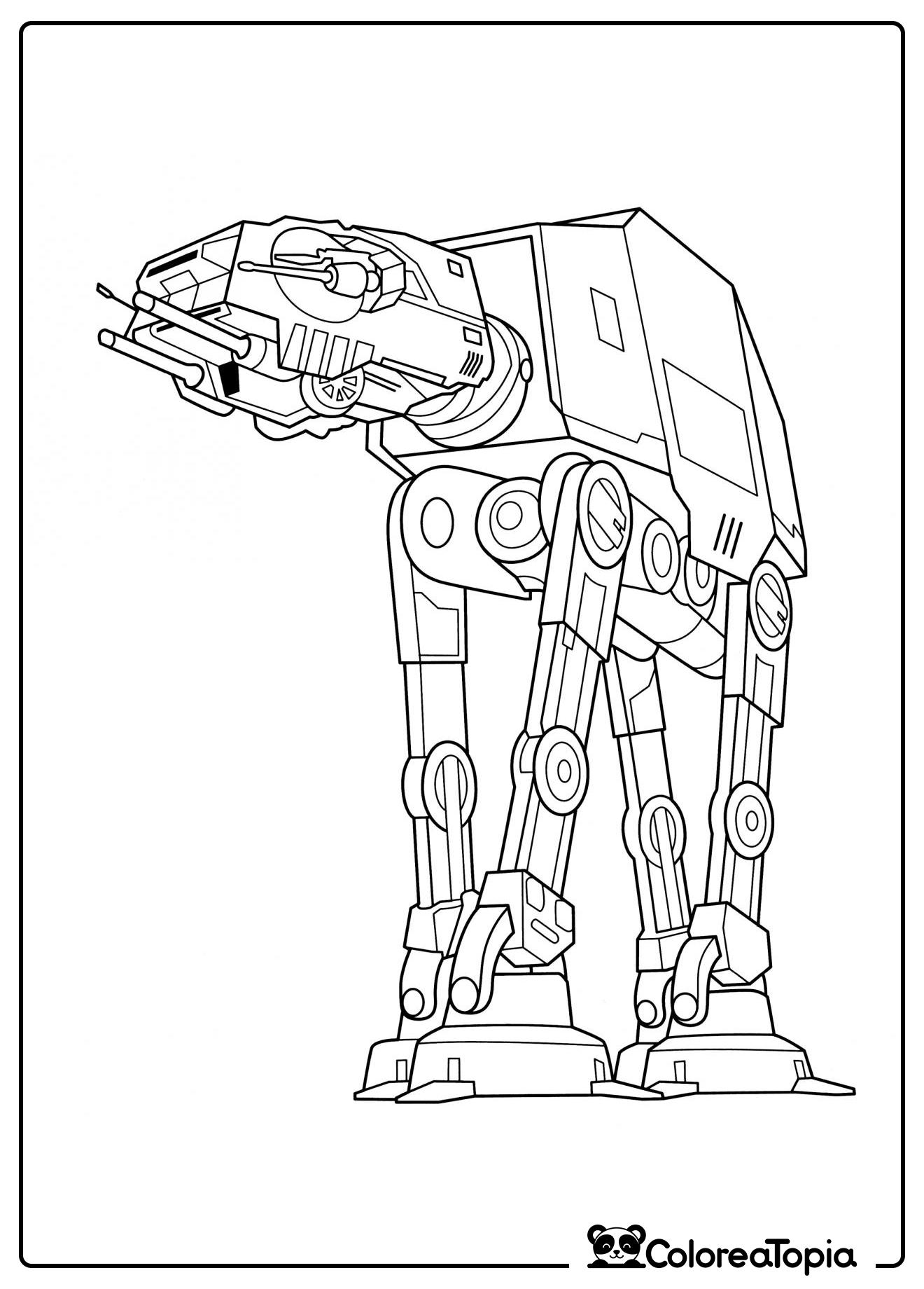 Gran caminante AT-AT - dibujo para colorear