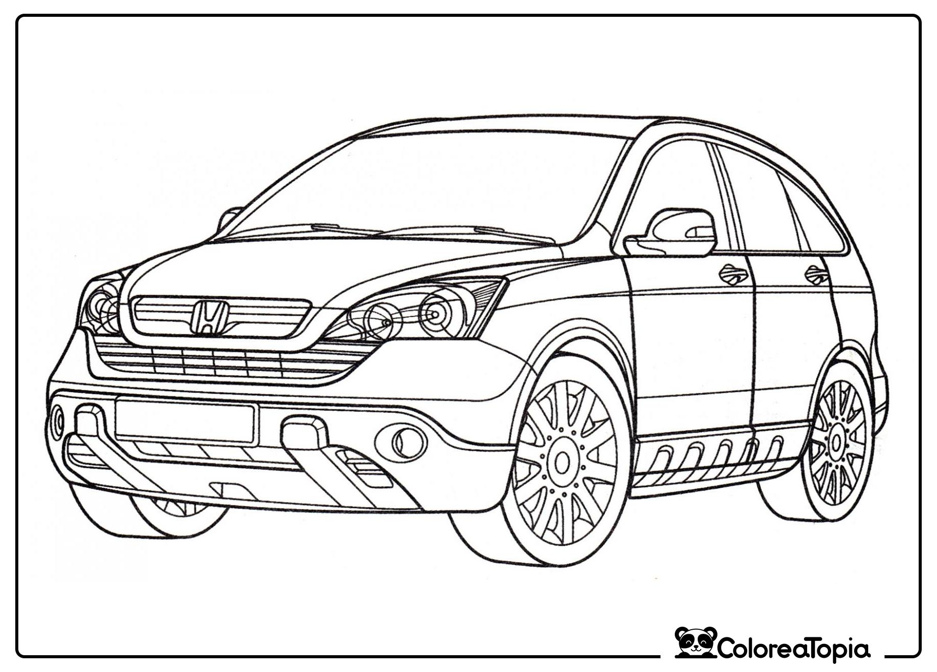 Honda CR-V - dibujo para colorear