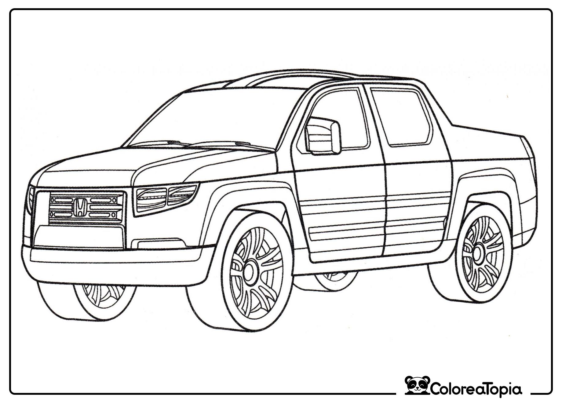 Honda RTS - dibujo para colorear