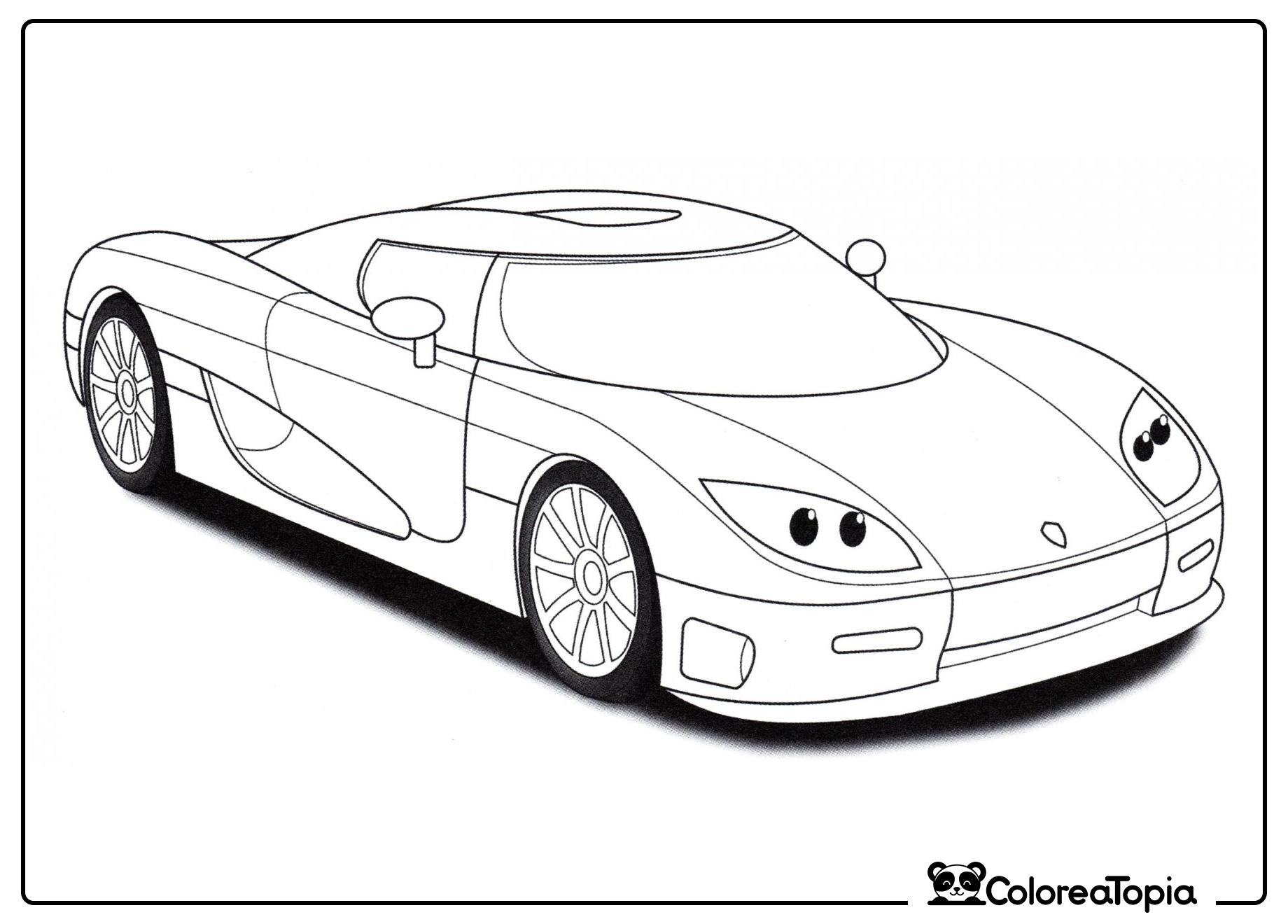 Koenigsegg CCR - dibujo para colorear