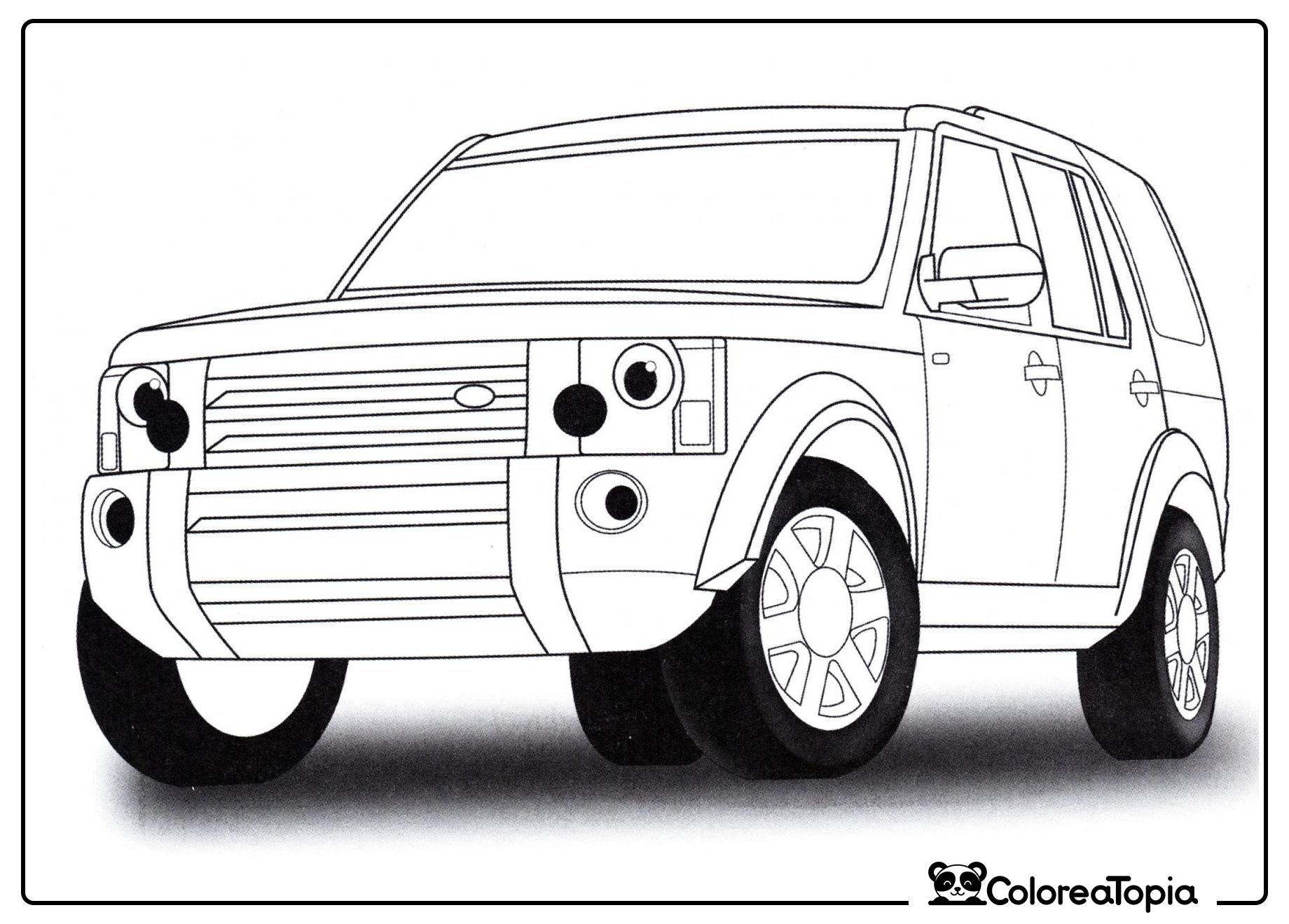 Land Rover Discovery 3 - dibujo para colorear