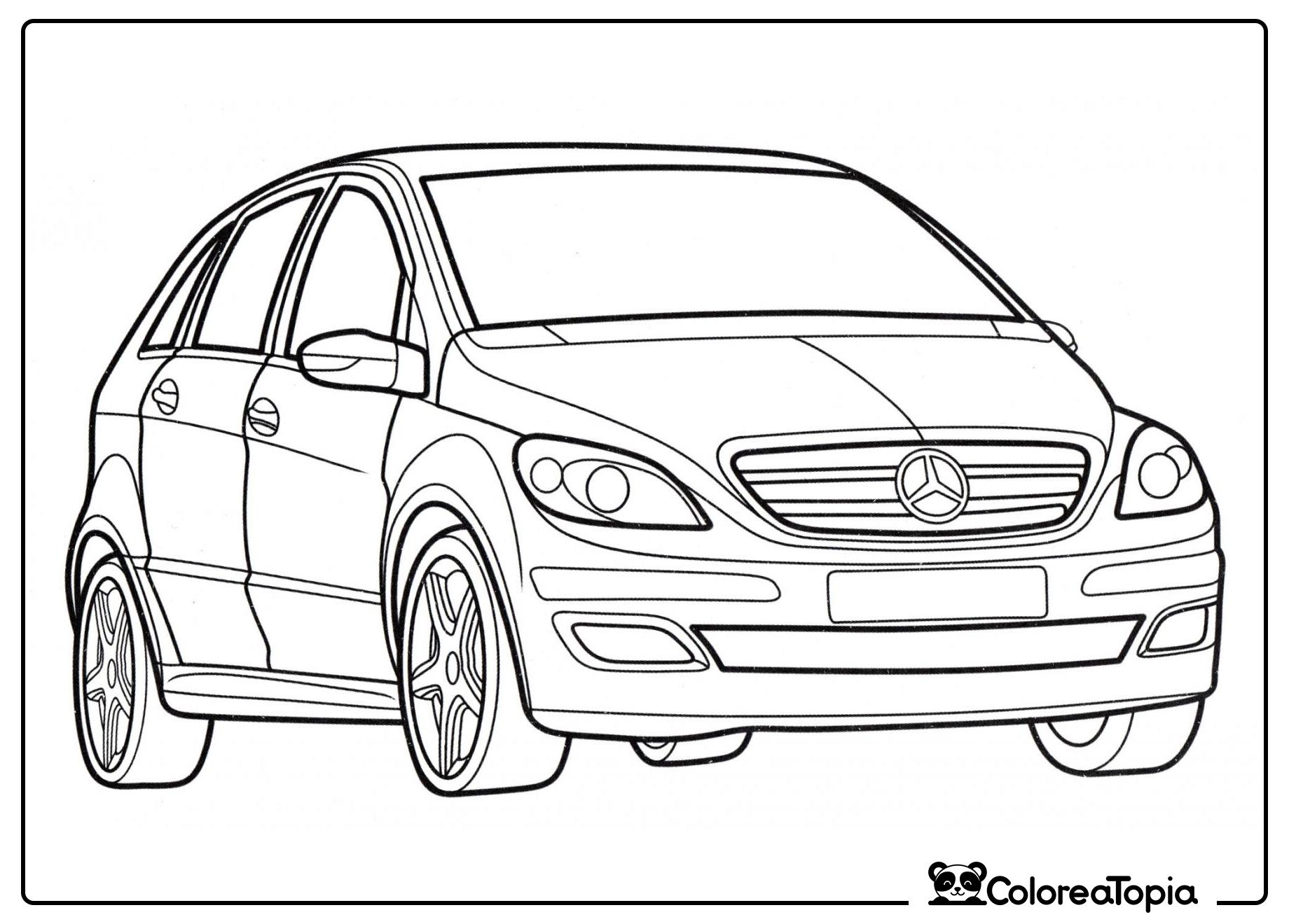 Mercedes Clase B - dibujo para colorear