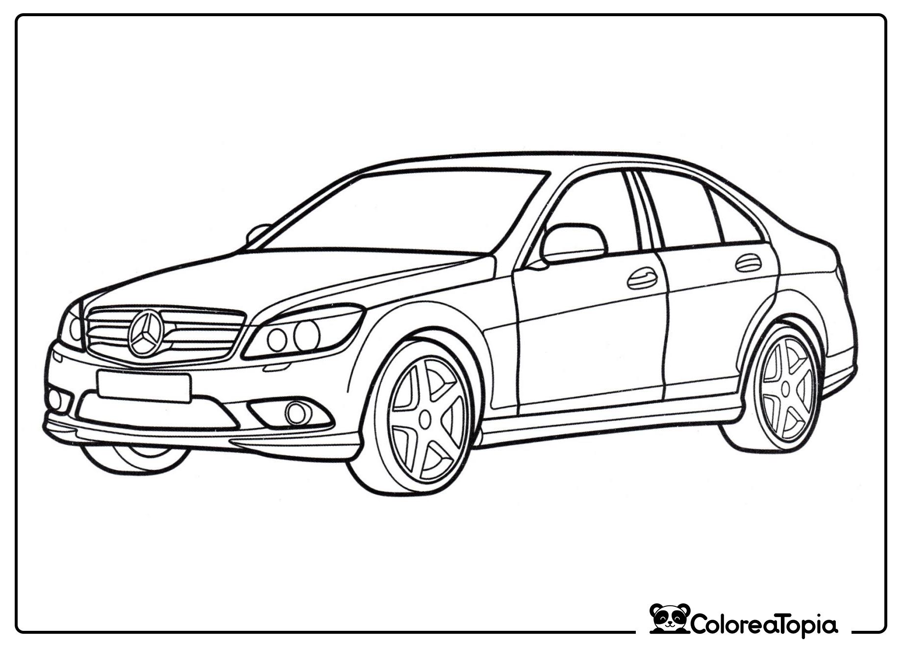 Mercedes Clase C - dibujo para colorear