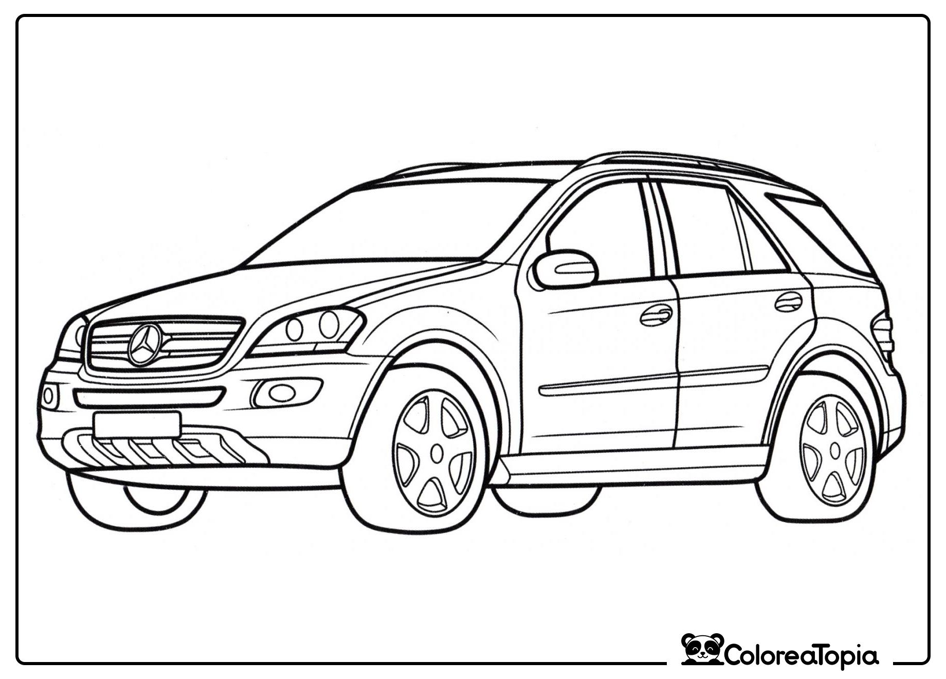 Mercedes Clase M - dibujo para colorear