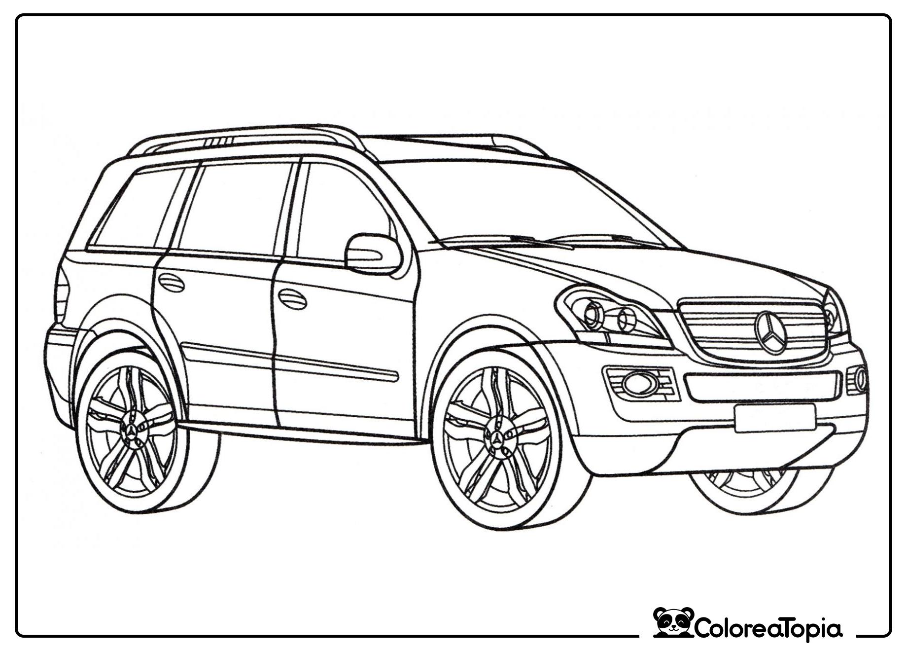 Mercedes GL 500 - dibujo para colorear