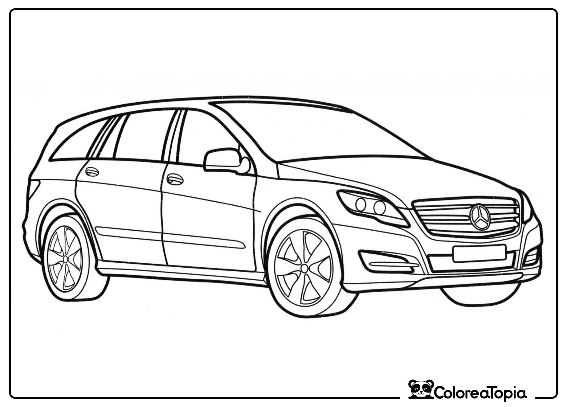 Mercedes R-class - dibujo para colorear