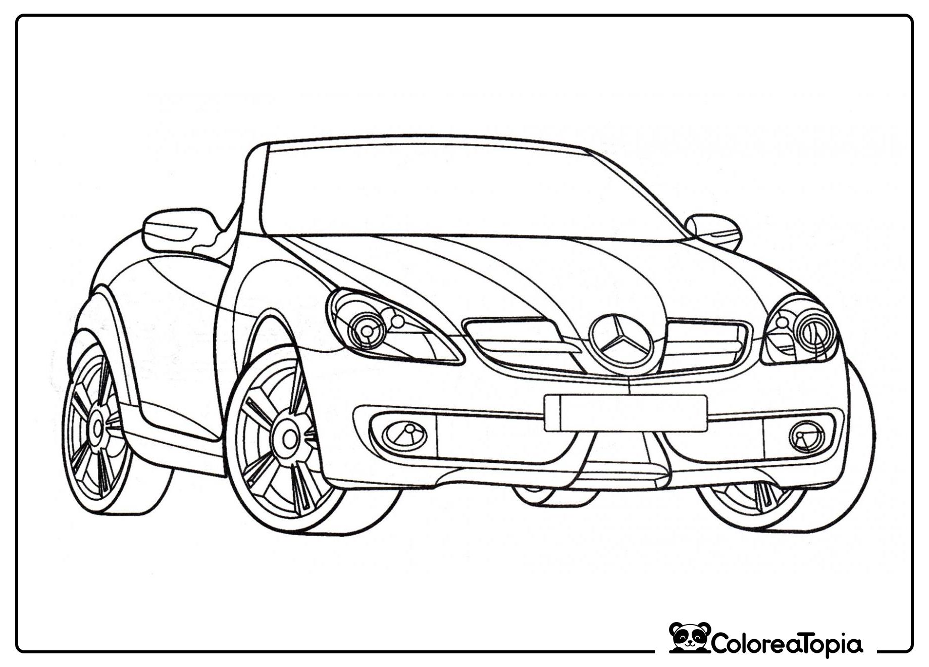 Mercedes SLK 350 - dibujo para colorear