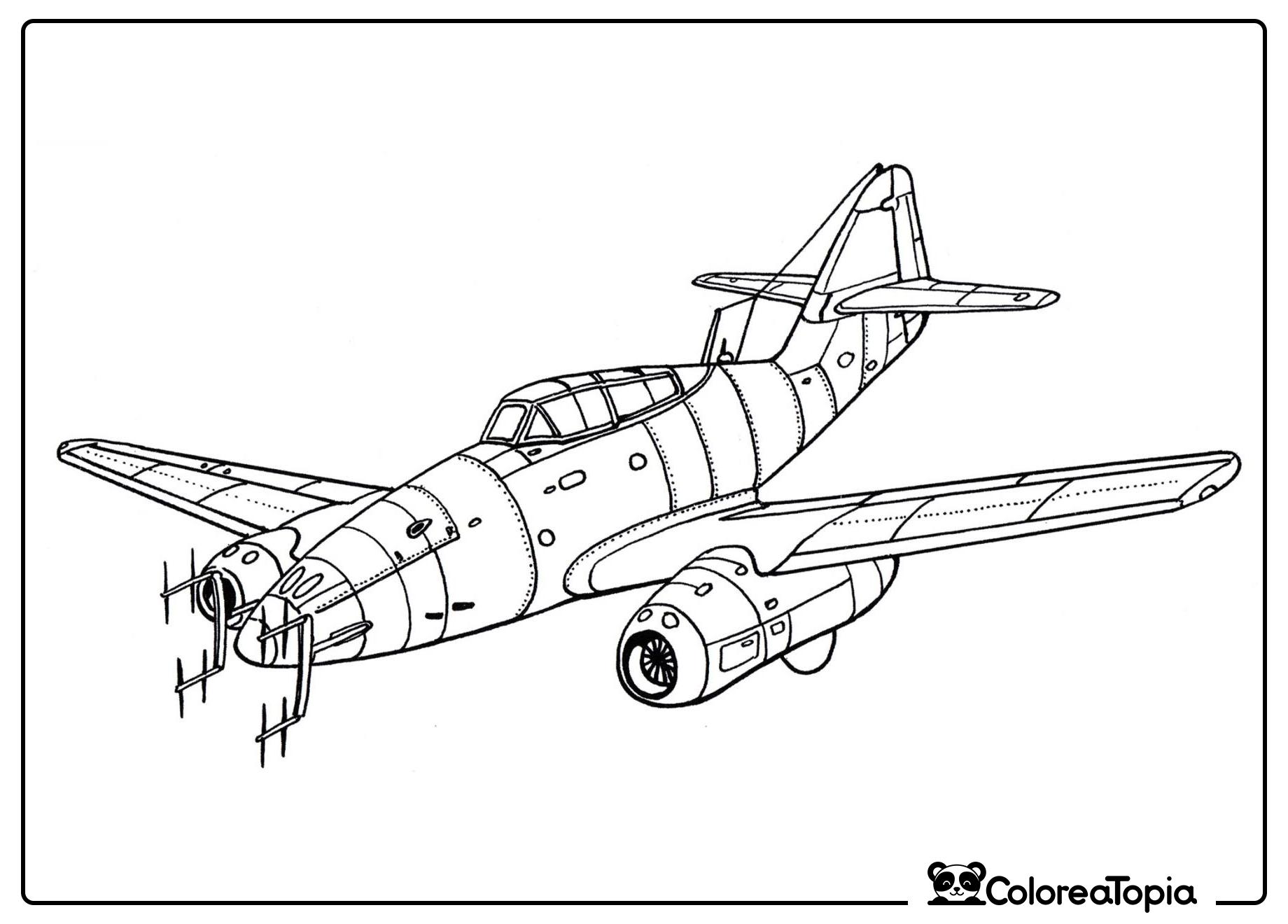 Messerschmitt Me 262 - dibujo para colorear