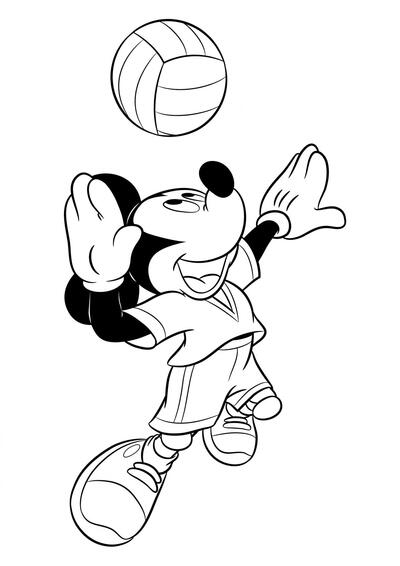 Mickey lanza la pelota