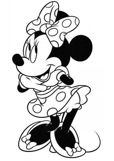 Minnie Mouse posa