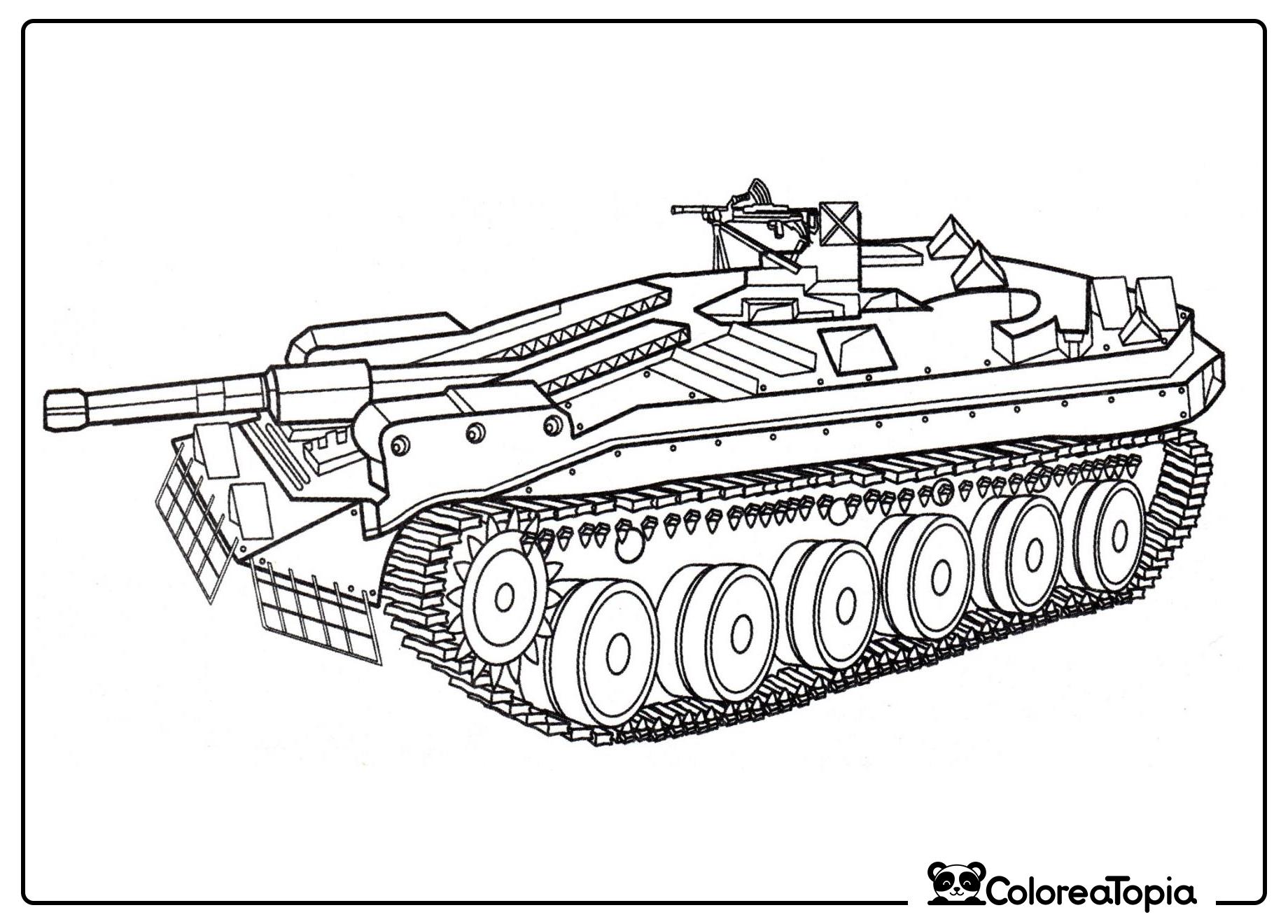 Tanque STRV-103B - dibujo para colorear