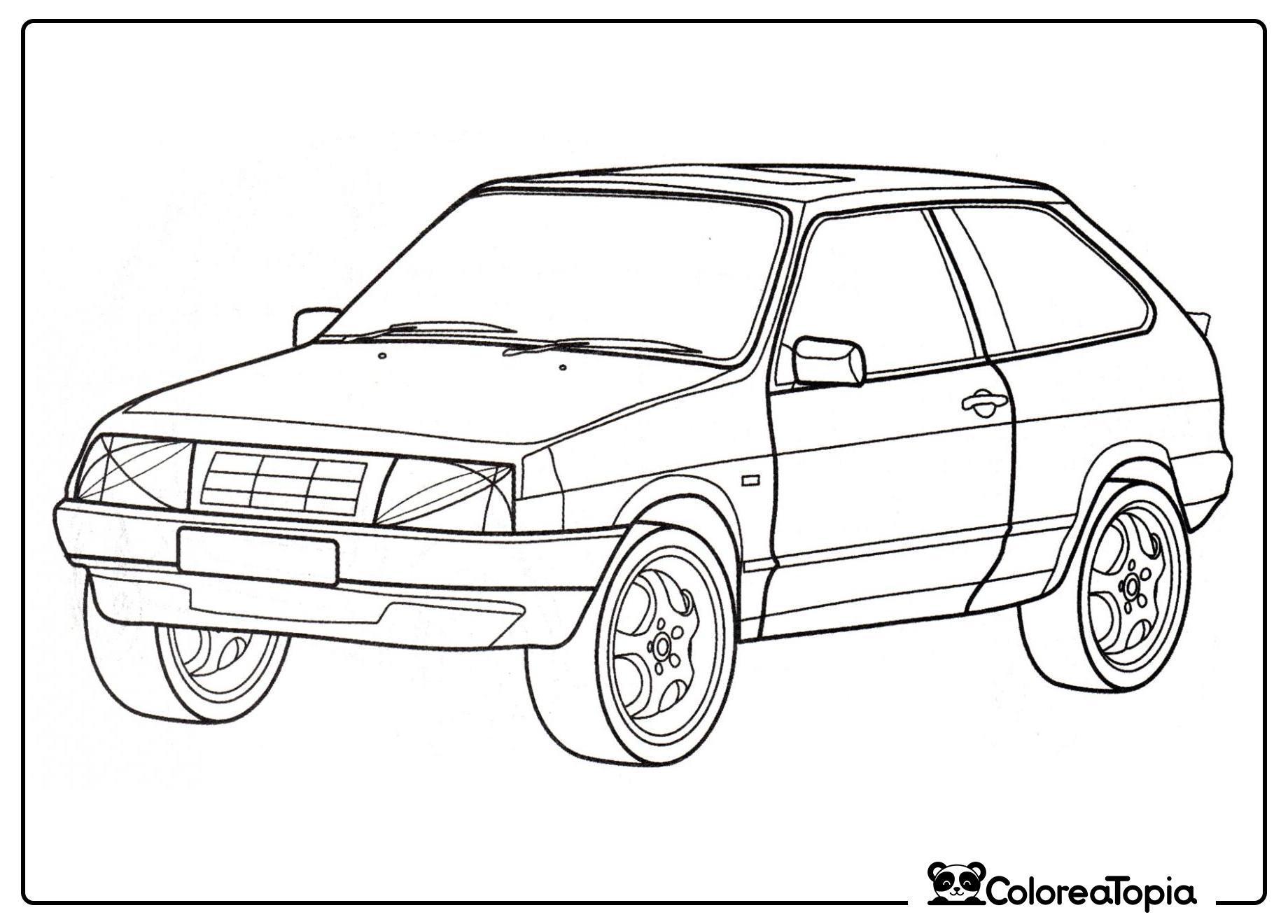 VAZ 2108 Samara - dibujo para colorear