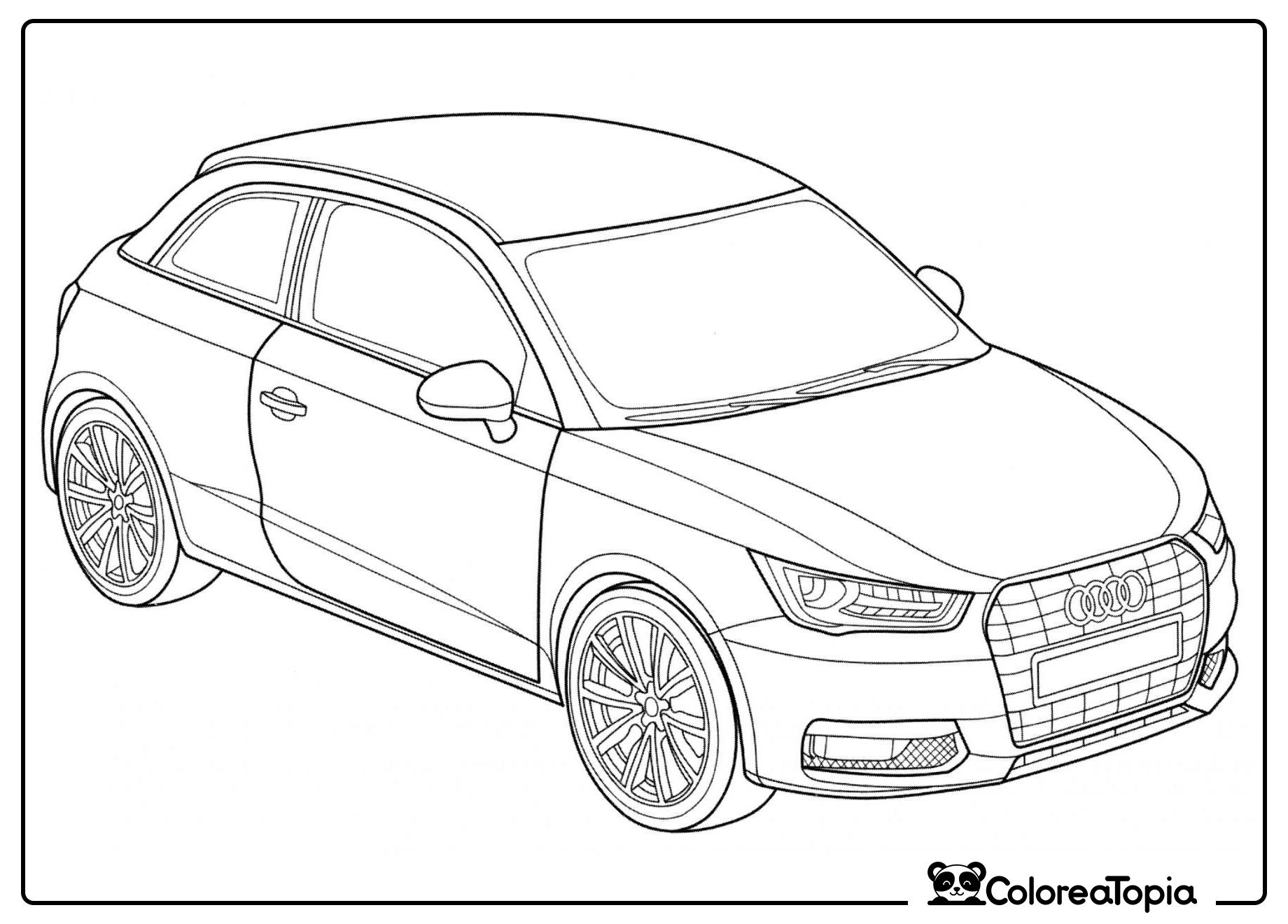 Audi A1 - dibujo para colorear