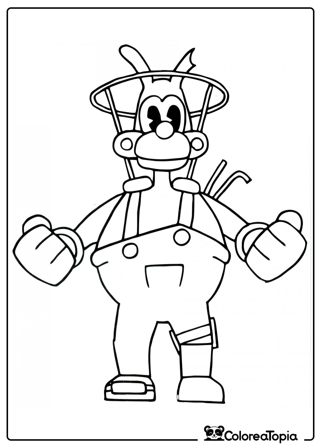 Buddy Boris - dibujo para colorear