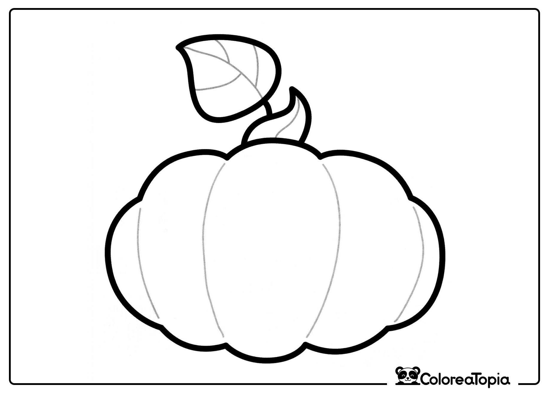 Calabaza extravagante - dibujo para colorear