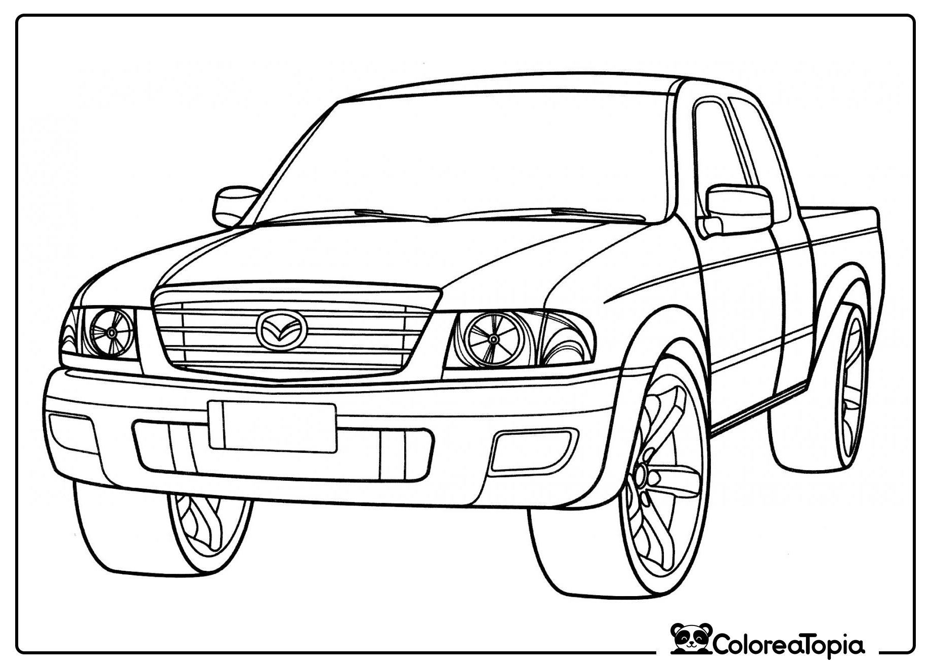 Mazda B-series - dibujo para colorear