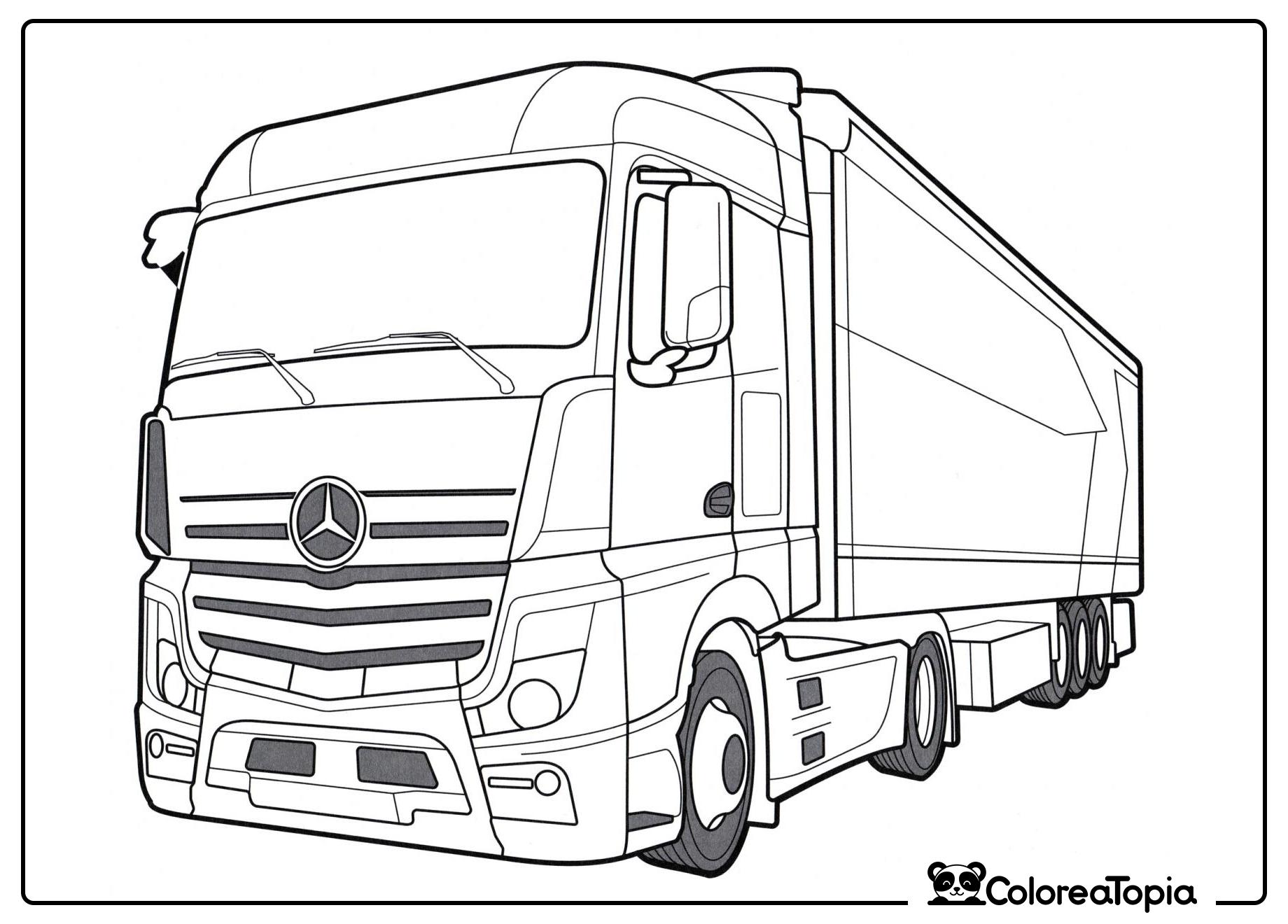 Mersedes-Benz Actros IV - dibujo para colorear