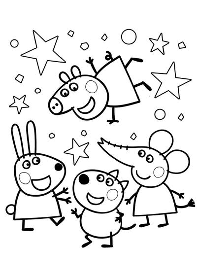 Peppa Pig con amigos