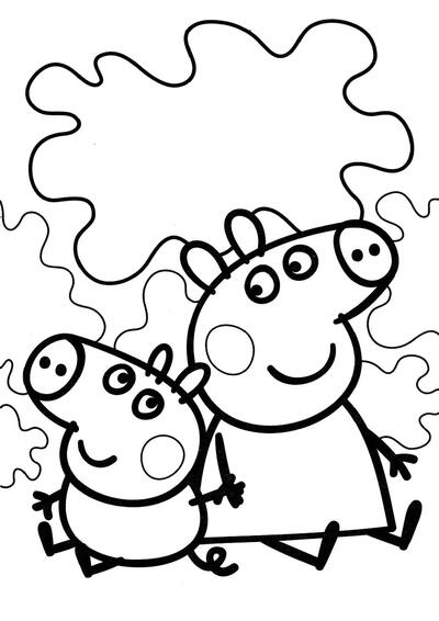 Peppa Pig y su hermanito