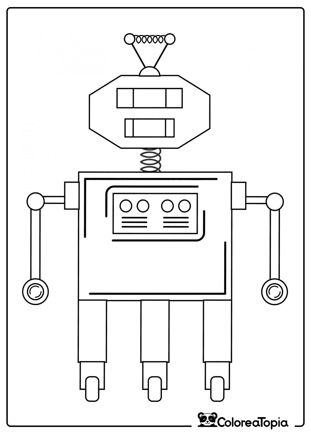 Robot extraterrestre - dibujo para colorear