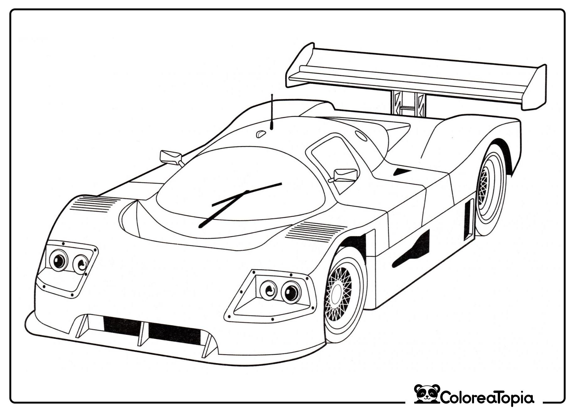 Sauber Mercedes C9 - dibujo para colorear