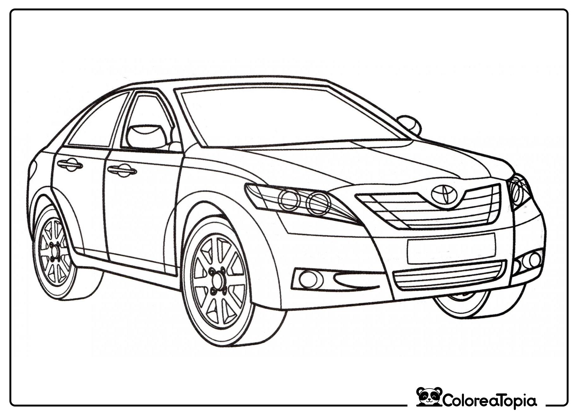 Toyota Camry - dibujo para colorear