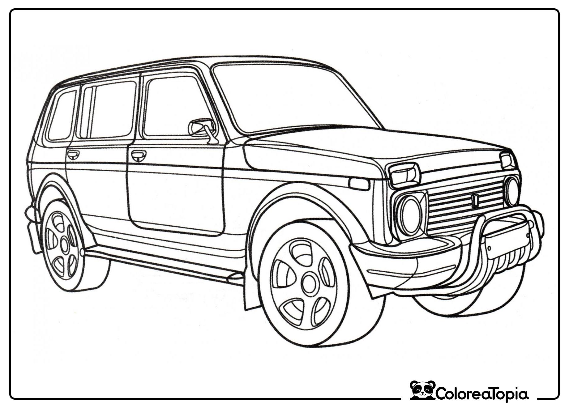 VAZ 2131 Niva - dibujo para colorear