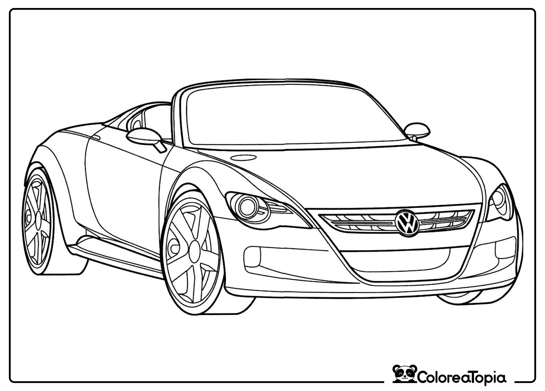 Volkswagen Concept R - dibujo para colorear