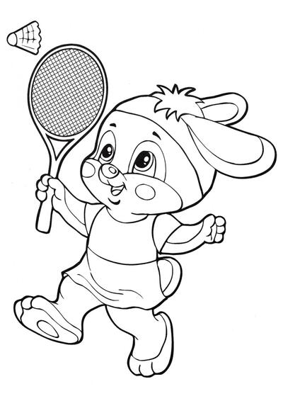 El conejo juega al bádminton