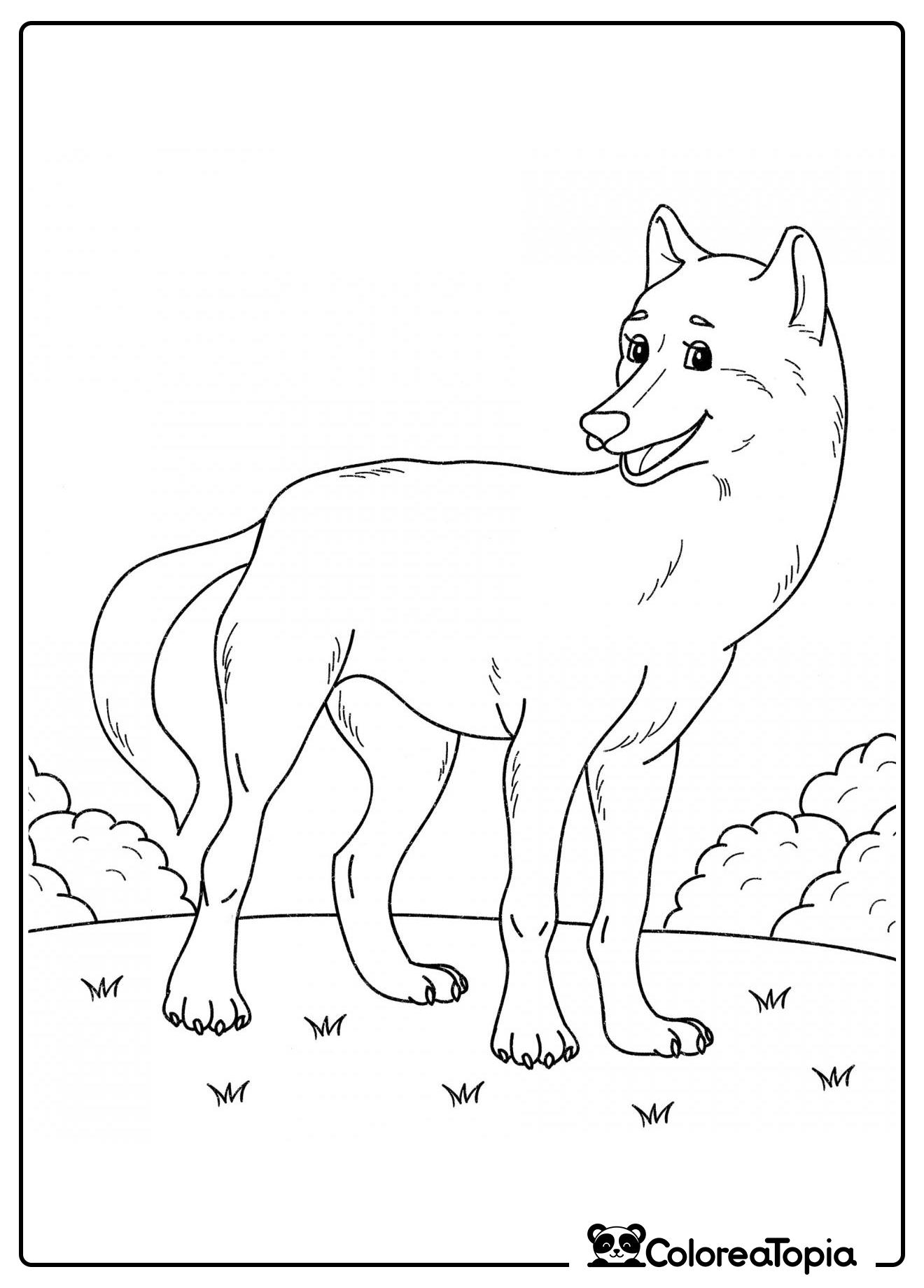 Loba bondadosa - dibujo para colorear