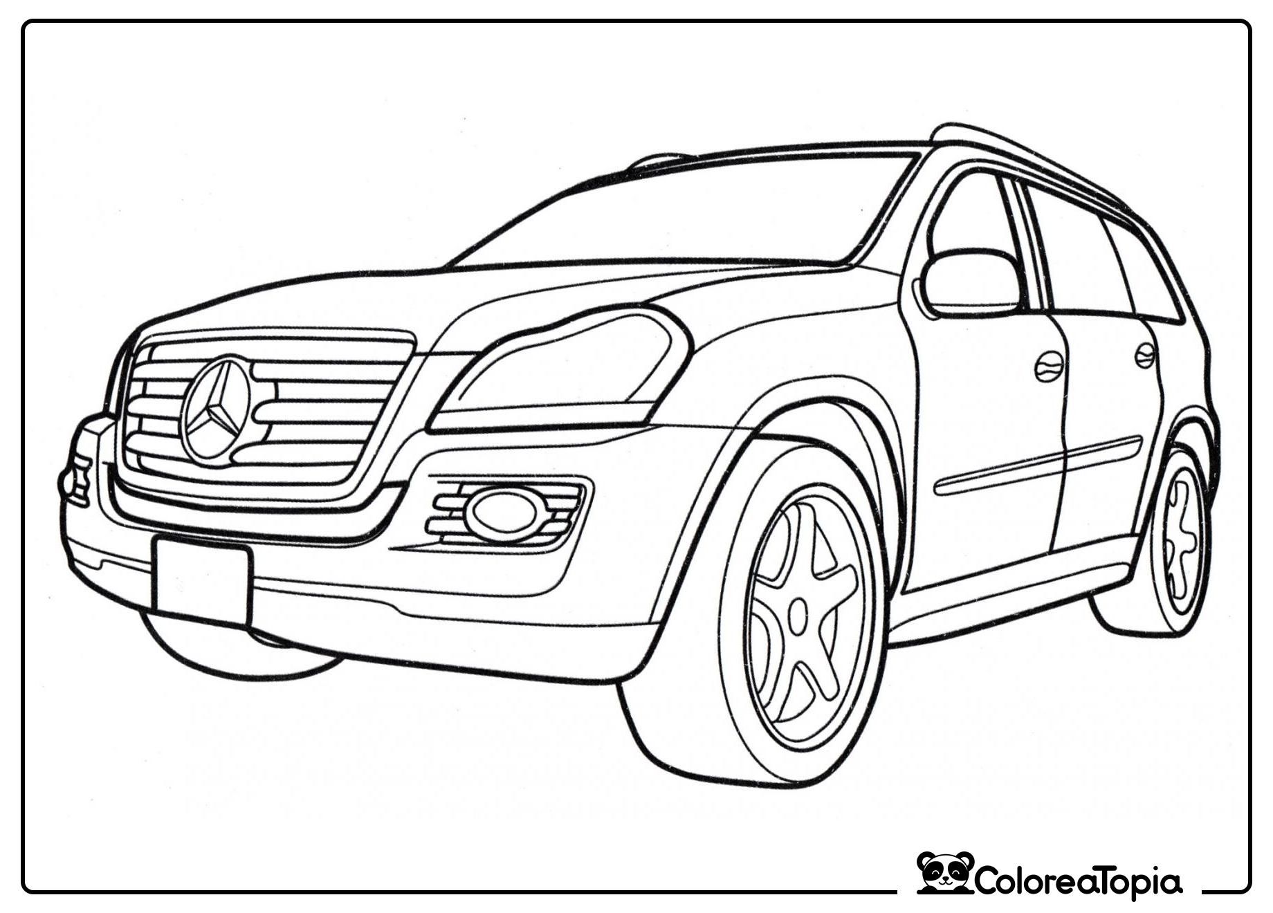 Mercedes GL-class - dibujo para colorear