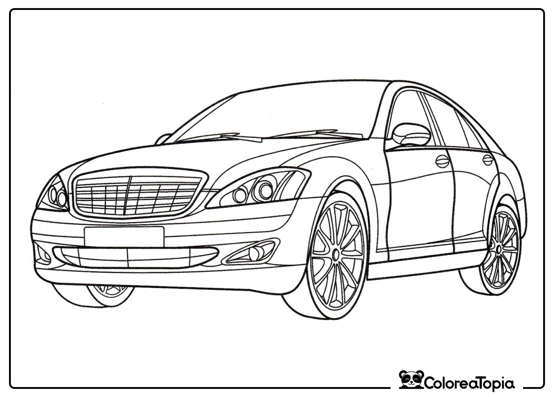 Mercedes S 350L - dibujo para colorear