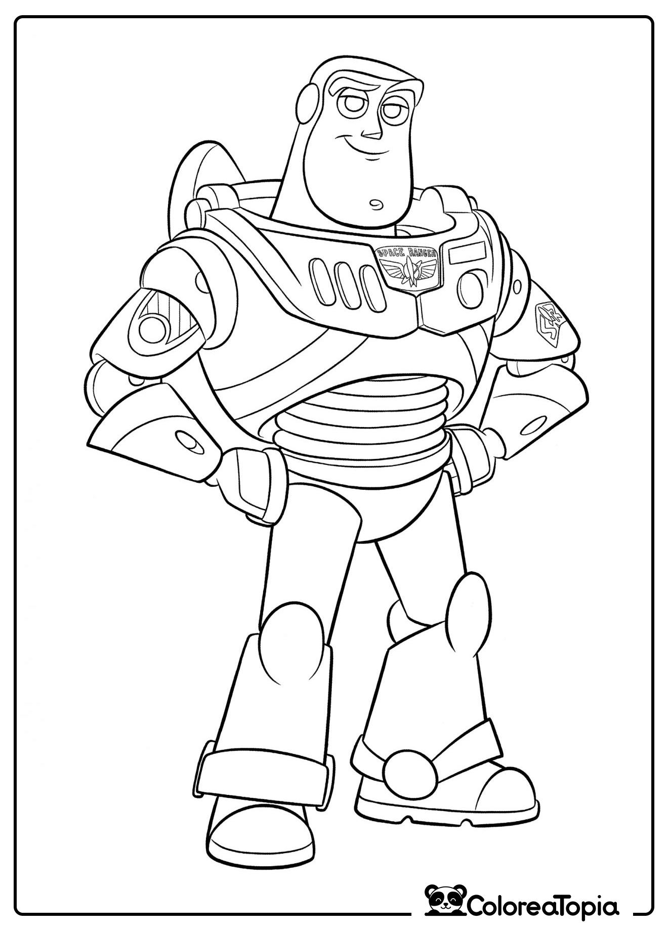 Ranger cósmico Buzz - dibujo para colorear